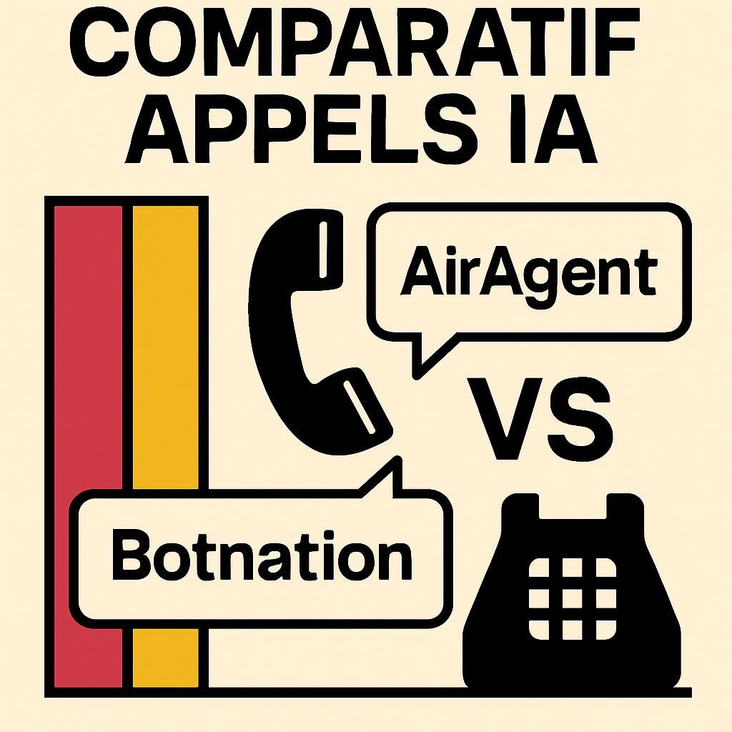 comparez airagent et botnation pour choisir la meilleure solution d'automatisation de vos appels. découvrez leurs fonctionnalités, avantages et conseils pour optimiser votre communication.