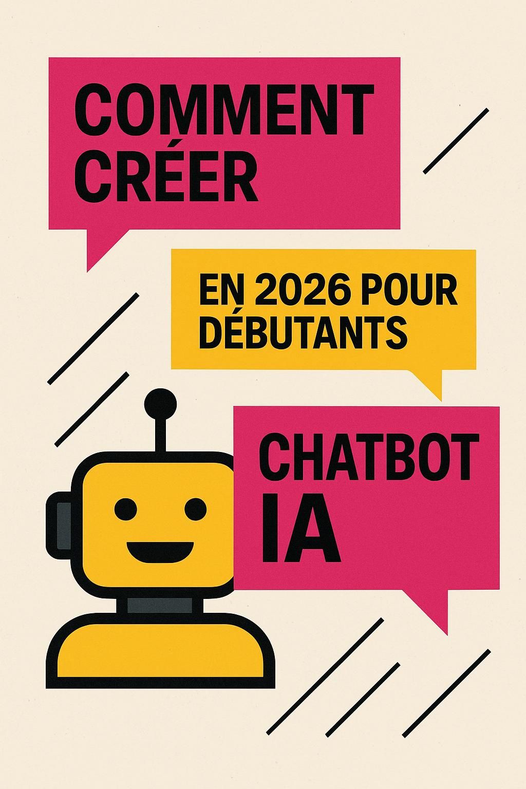 découvrez comment créer un chatbot ia en 2026 grâce à ce guide complet pour débutants, avec des étapes claires et des conseils pratiques pour réussir votre projet d'intelligence artificielle.