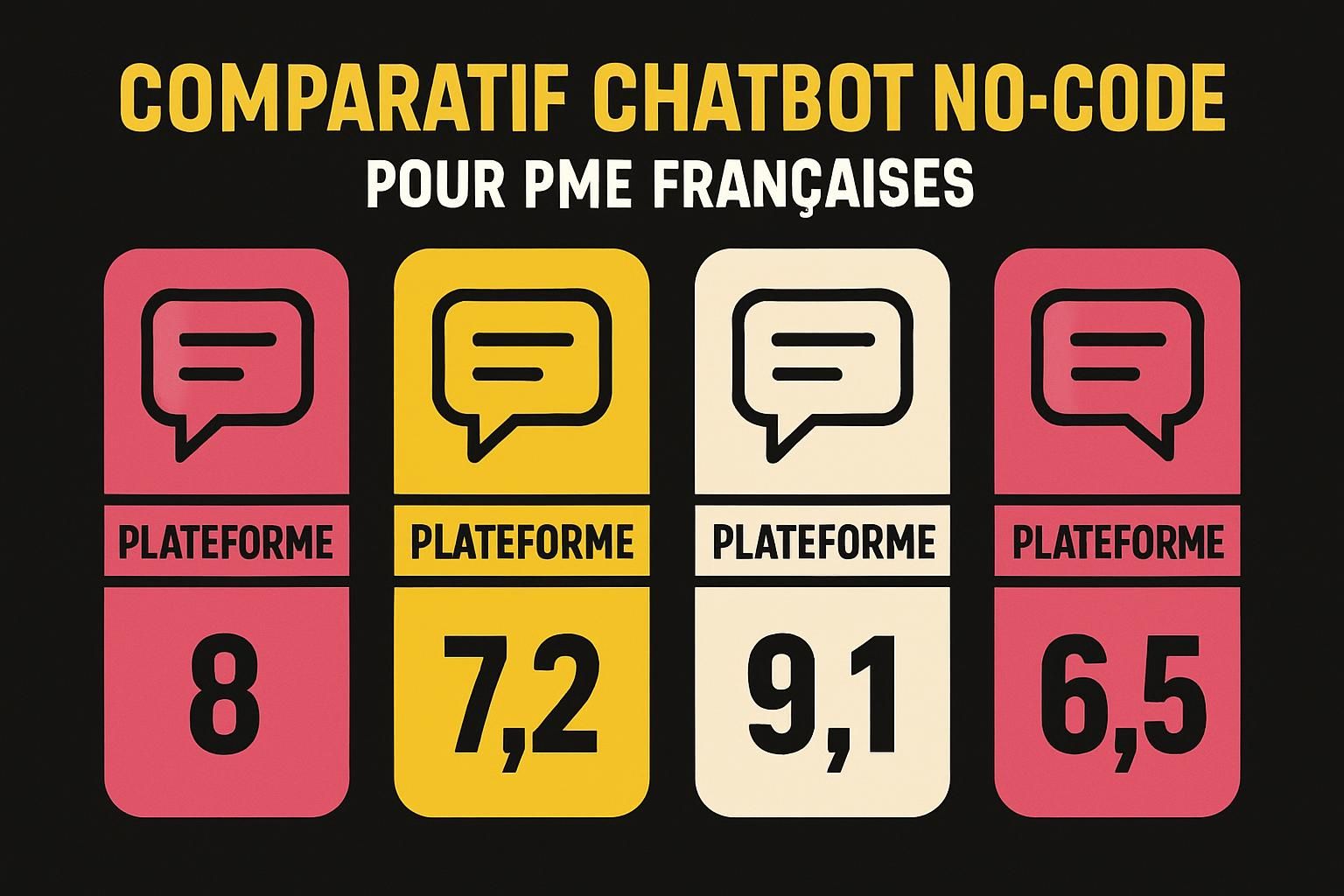 découvrez notre comparatif 2026 des meilleures plateformes de chatbots no-code, idéales pour créer un chatbot sans compétences en développement.