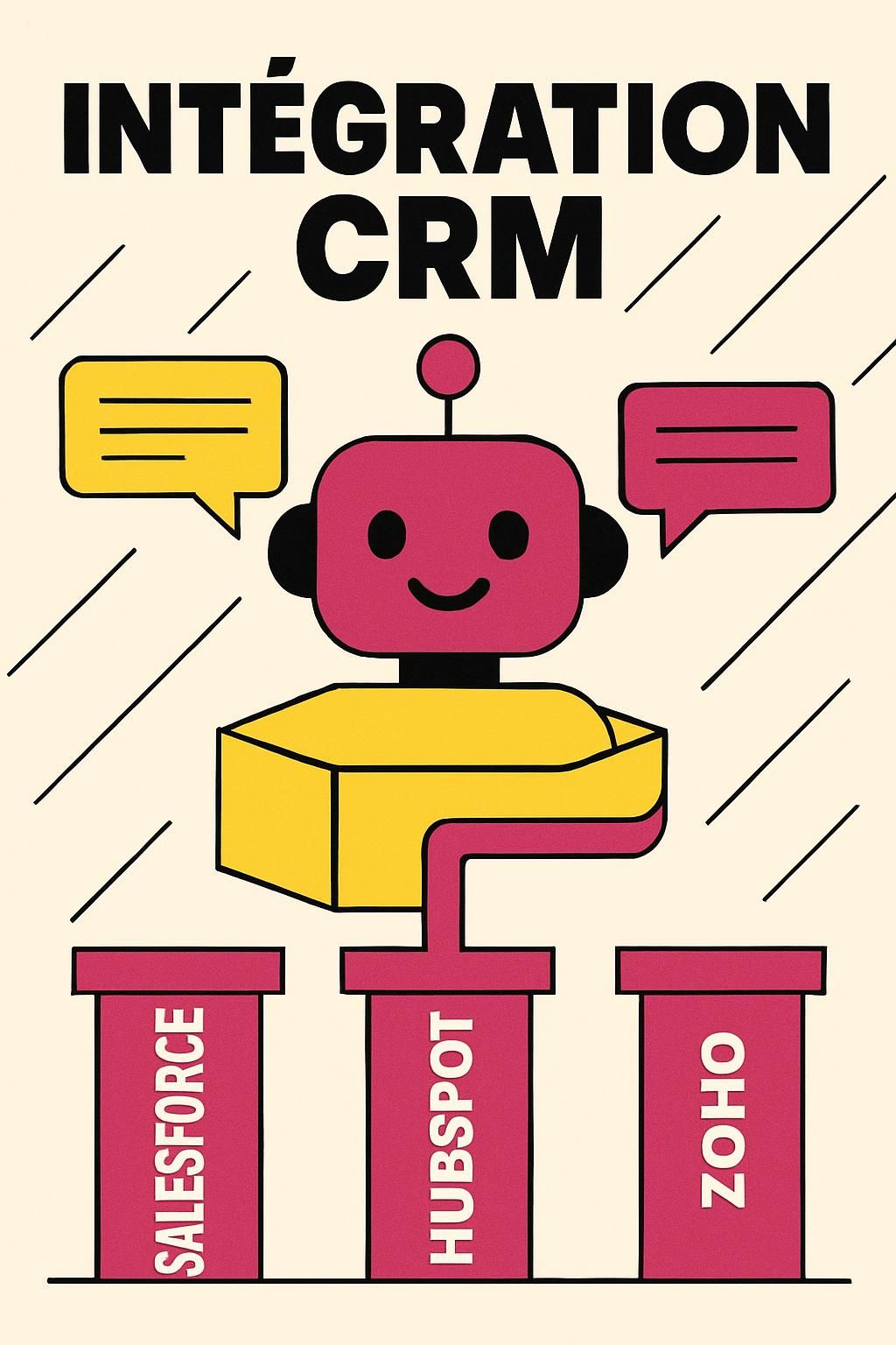 découvrez comment intégrer efficacement des agents conversationnels avec les crm salesforce, hubspot et zoho pour améliorer la gestion client et automatiser vos interactions.