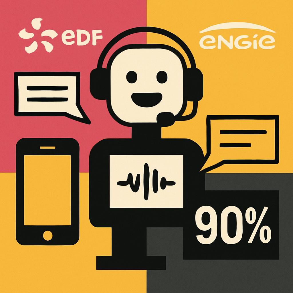 découvrez comment les grands groupes comme edf et engie utilisent des voicebots pour améliorer leur service client et optimiser la gestion de l'énergie.